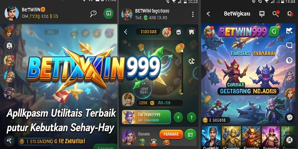 Tampilan interface BETWIN999 yang sederhana dan fungsional.