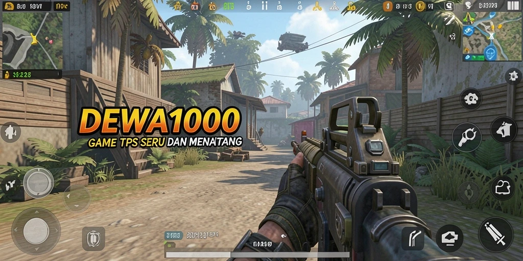 Tampilan gameplay seru dari DEWA1000 dengan aksi TPS yang mendebarkan.