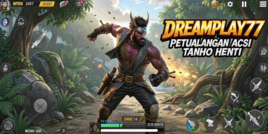 Tampilan menarik dari gameplay menyegarkan dalam DREAMPLAY77.