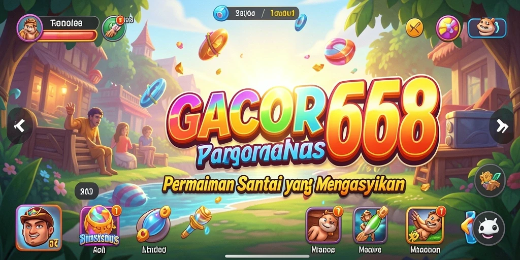 Tampilan menarik dari gameplay santai GACOR668.