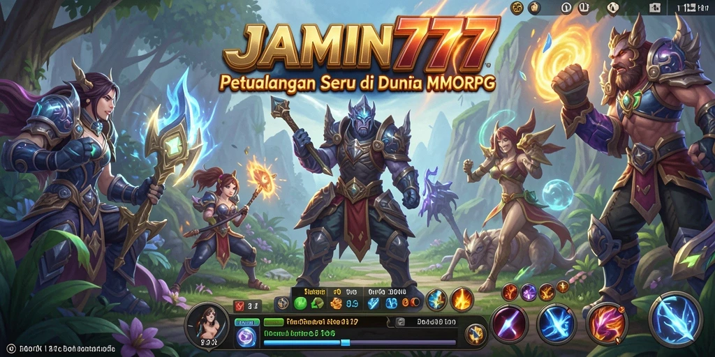 Tangkapan layar menunjukkan pertempuran epik di dunia MMORPG.