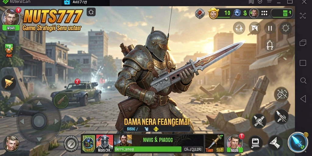 Tampilan gameplay NUTS777 yang menegangkan dan strategis.