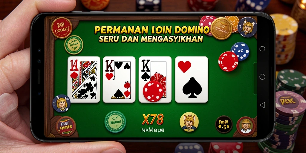 Tampilan gameplay X78 yang seru dan interaktif dalam permainan Domino.